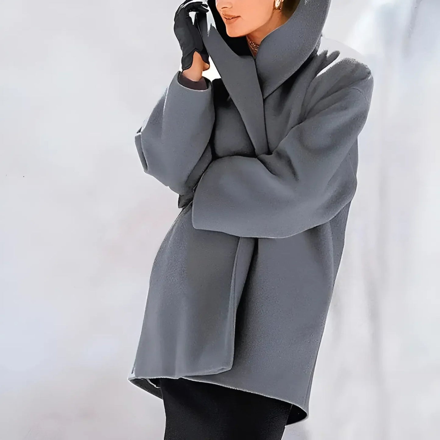 Women's winter coat featuring a relaxed fit and elegant silhouette, crafted from a durable polyester blend, designed as a longline jacket for warmth and style during cold 3