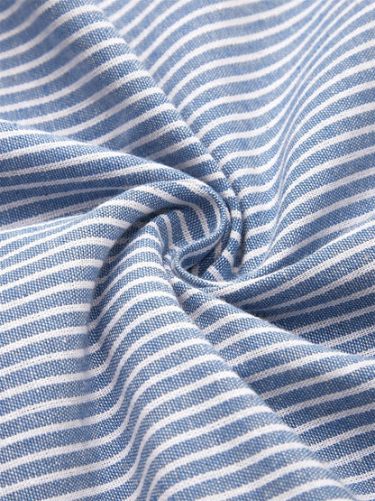 Womens striped summer dress featuring a flattering fit, breathable fabric, and midi length, perfect for casual wear. 1
