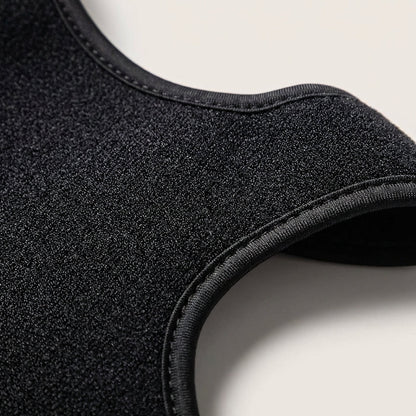 Adjustable shoulder support brace for posture correction in discreet black polyester, designed for comfort and support while improving posture. 8