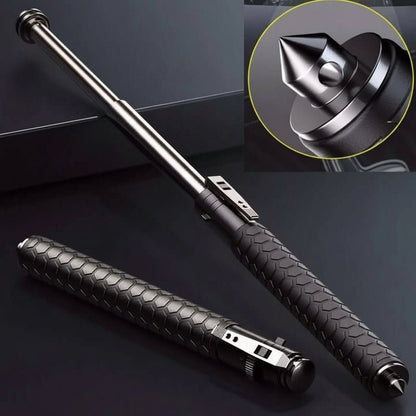 Adjustable trekking pole with ergonomic grip, designed for lightweight and collapsible use, ideal for hiking, walking, and travel. 2