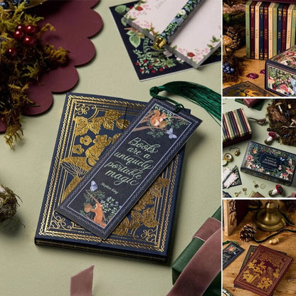 Advent Calendar featuring 24 days of stationery and office supplies, designed with a charming winter forest theme. 0