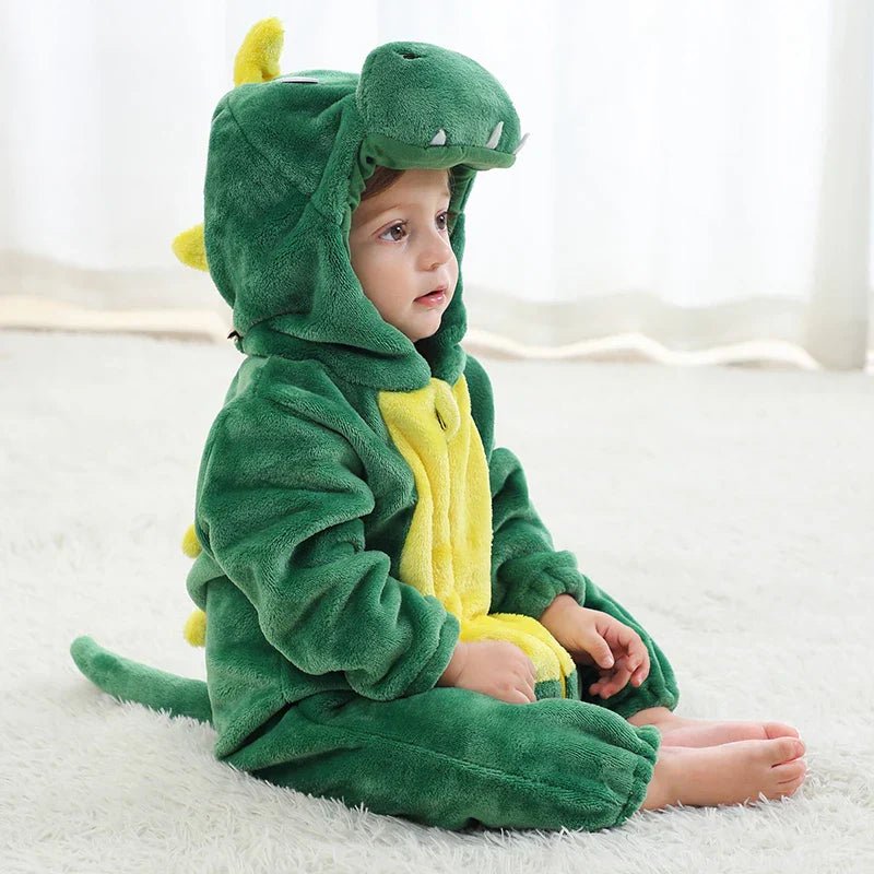 Adorable animal-inspired baby onesies made from soft fabric, featuring a cozy fit for ultimate comfort and style. 2