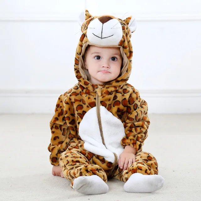 Adorable animal-inspired baby onesies made from soft fabric, featuring a cozy fit for ultimate comfort and style. 5