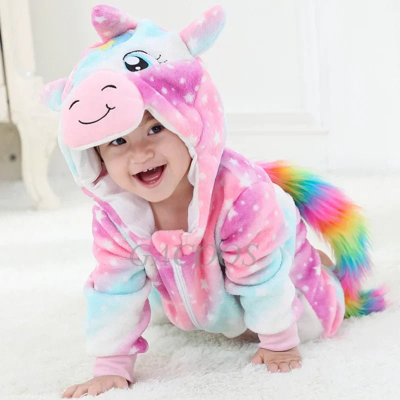 Adorable animal-inspired baby onesies made from soft fabric, featuring a cozy fit for ultimate comfort and style. 10