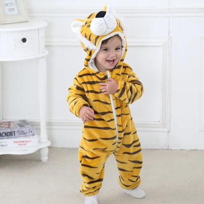 Adorable animal-inspired baby onesies made from soft fabric, featuring a cozy fit for ultimate comfort and style. 3