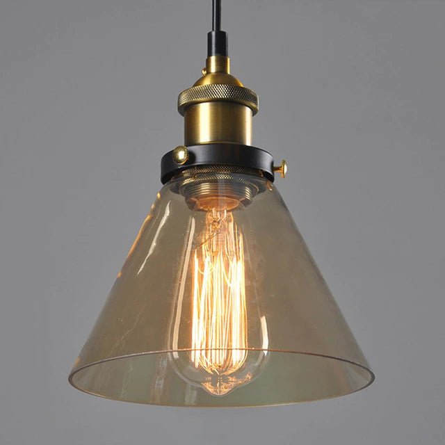 Antique glass pendant lamp featuring a dimmable function, designed in Art Déco style with gray glass and metal accents, ideal for kitchen lighting, 13