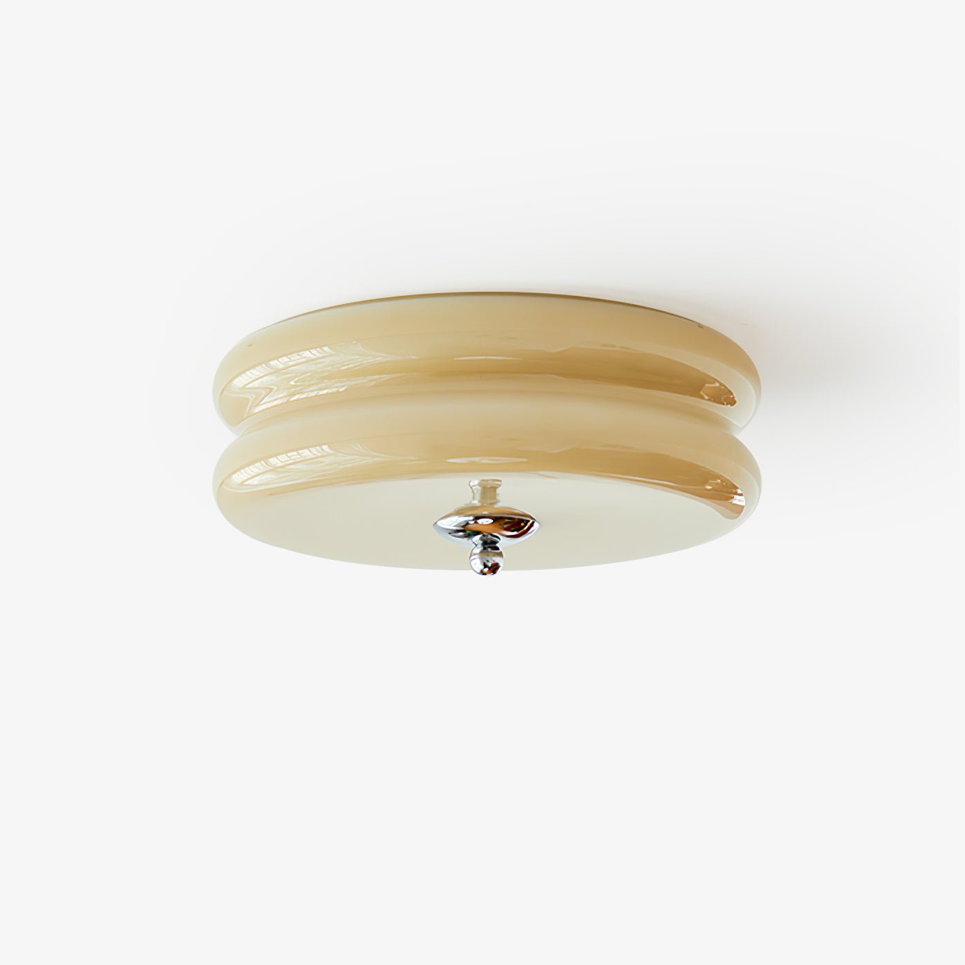 Art Deco ceiling lamp featuring a vintage iron and glass design, equipped with integrated LED light, perfect for illuminating dining rooms. 12