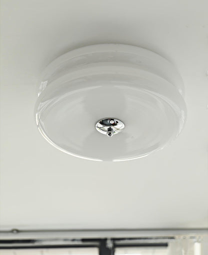 Art Deco ceiling lamp featuring a vintage iron and glass design, equipped with integrated LED light, perfect for illuminating dining rooms. 13
