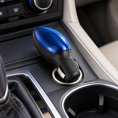 Automotive Fuel Saver Device designed for efficient performance, showcasing a sleek plug-in accessory ideal for everyday driving, enhancing fuel efficiency and reducing costs. 1