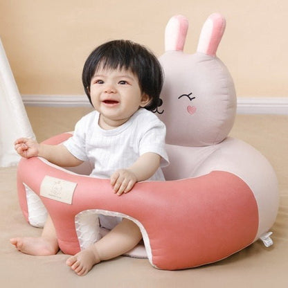 Baby Sitting Support Seat featuring a 360° stability design, crafted with soft cotton wraparound material for comfort and safety. Ideal for infants learning to sit 8