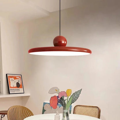 Bauhaus pendant lamp featuring a cream shade and modern minimalist design, crafted from durable metal for stylish illumination. 0