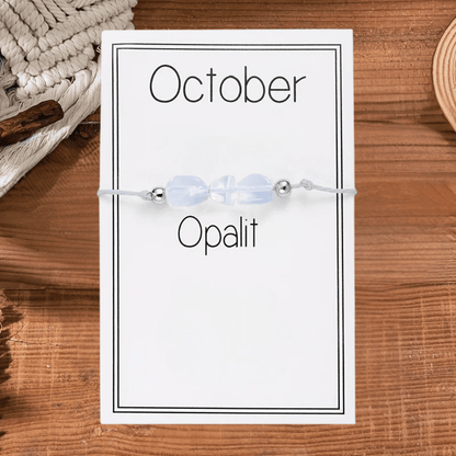Birthstone necklace gift set featuring an elegant crystal pendant and a heartfelt message card, perfect for special occasions and personalized gifting. 9