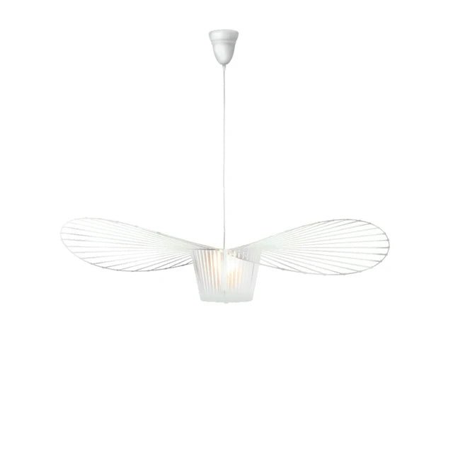 Black pendant lamp featuring a unique hat shape design, crafted from durable polyurethane and fiberglass, perfect for modern home decor. 8