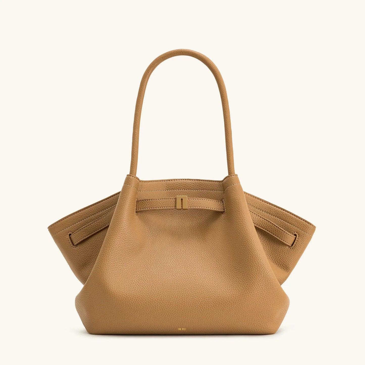Elegant black shoulder bag with large capacity and adjustable straps, featuring a chic faux suede design for stylish women. 1