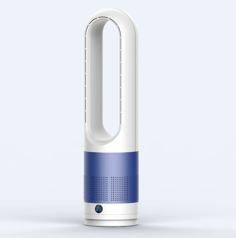 Bladeless air cooler featuring air purification, 8-speed control, and a quiet 3-in-1 design for efficient cooling and improved indoor air 7