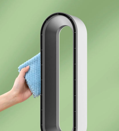 Bladeless air cooler featuring air purification, 8-speed control, and a quiet 3-in-1 design for efficient cooling and improved indoor air 4