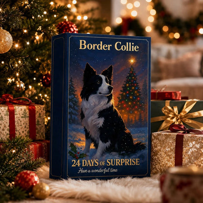 Border Collie Advent Calendar 2026 featuring 24 durable plastic figurines for a festive holiday countdown.

 2