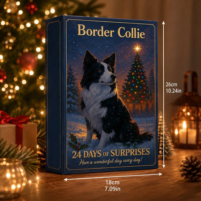 Border Collie Advent Calendar 2026 featuring 24 durable plastic figurines for a festive holiday countdown.

 4