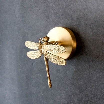 Brass animal wall hook rack with a gold finish, featuring decorative coat hooks perfect for enhancing home decor. 5