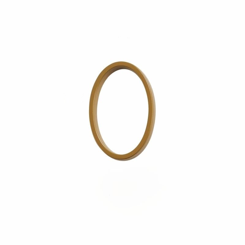 Elegant brass house numbers with a satin finish, designed for floating or flat installation, featuring a weather-resistant design for durability and style. 0