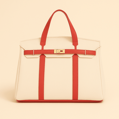 Durable canvas tote bag with reinforced steel details, stylish design, and spacious dimensions of 40x30x20 cm, perfect for shopping and everyday 5