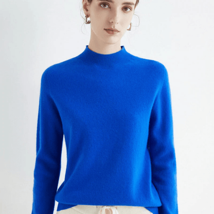 Cashmere silk sweater in a lightweight knit design, perfect for versatile layering in any wardrobe. 11