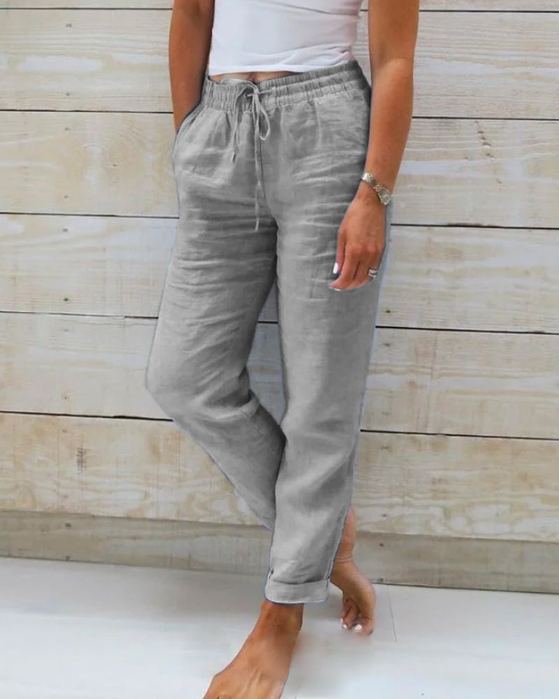 Casual Pants for Women with Elastic Waistband – Timeless Design for Everyday Comfort 2
