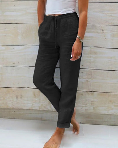 Casual Pants for Women with Elastic Waistband – Timeless Design for Everyday Comfort 3