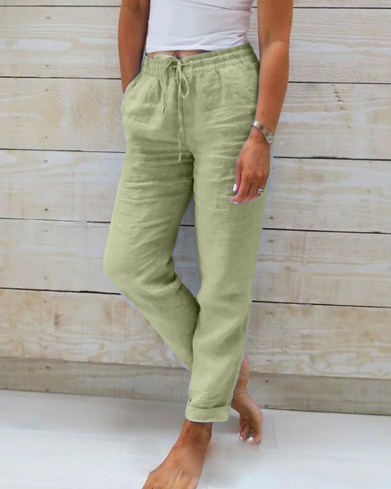 Casual Pants for Women with Elastic Waistband – Timeless Design for Everyday Comfort 4