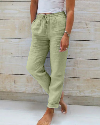 Casual Pants for Women with Elastic Waistband – Timeless Design for Everyday Comfort 4