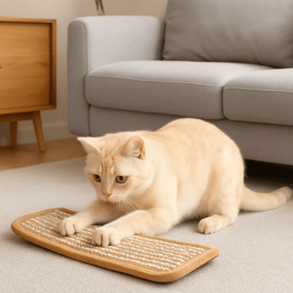 Cat Scratching Pillow infused with catnip, featuring soft plush material, available in various sizes for ultimate feline comfort and engagement. 0