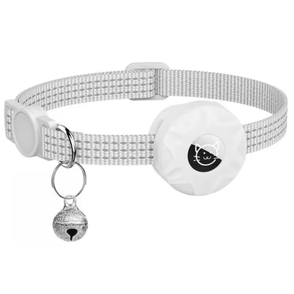 Cat Tracker Collar featuring Bluetooth Location Tracking and a Reflective Safety Design for enhanced visibility and pet safety. 10
