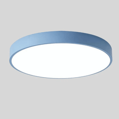 Ceiling Lamp with Flat Diffuser and Disc Frame