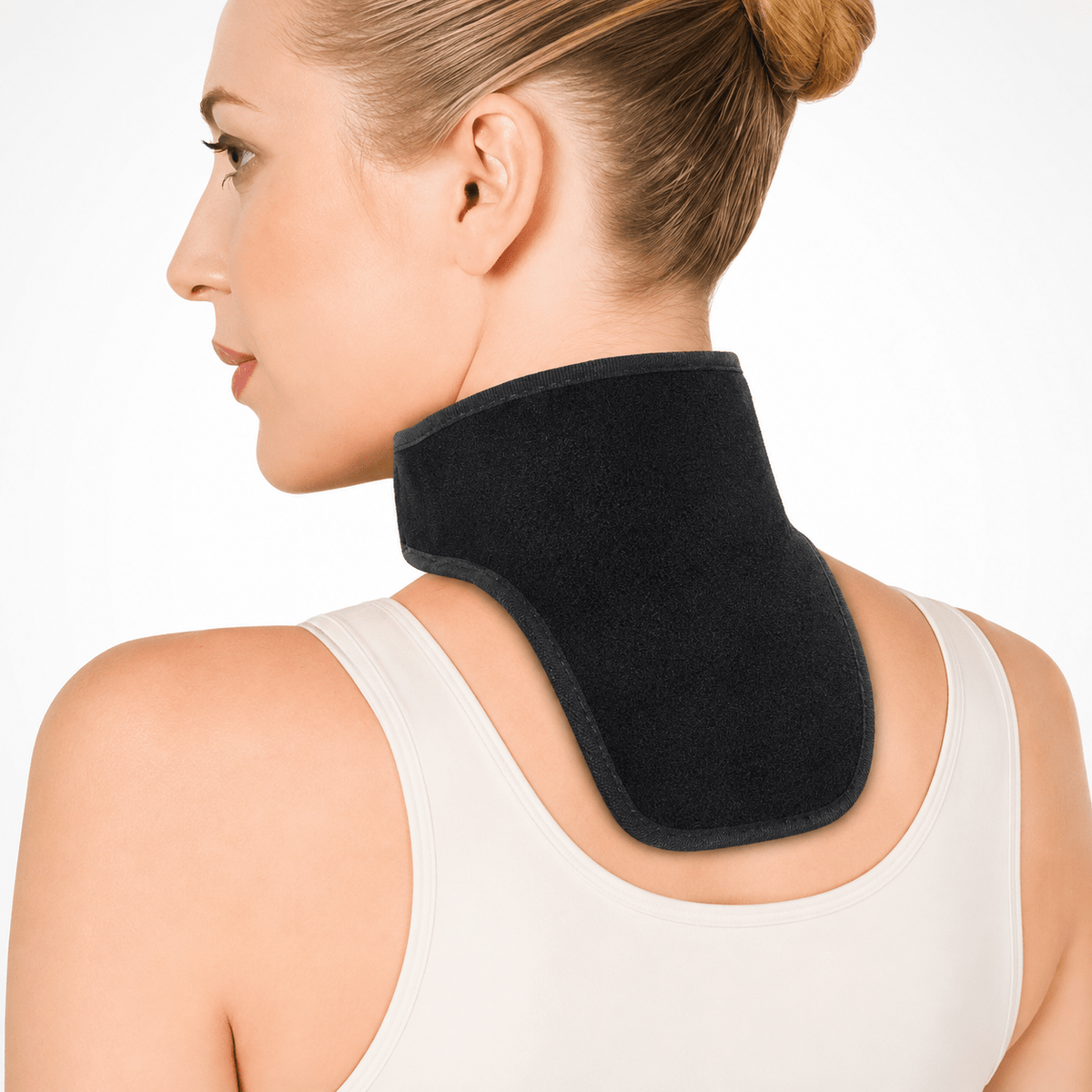 Cervical neck pillow featuring adjustable fit and self-heating therapy for ergonomic support and muscle relief. 0