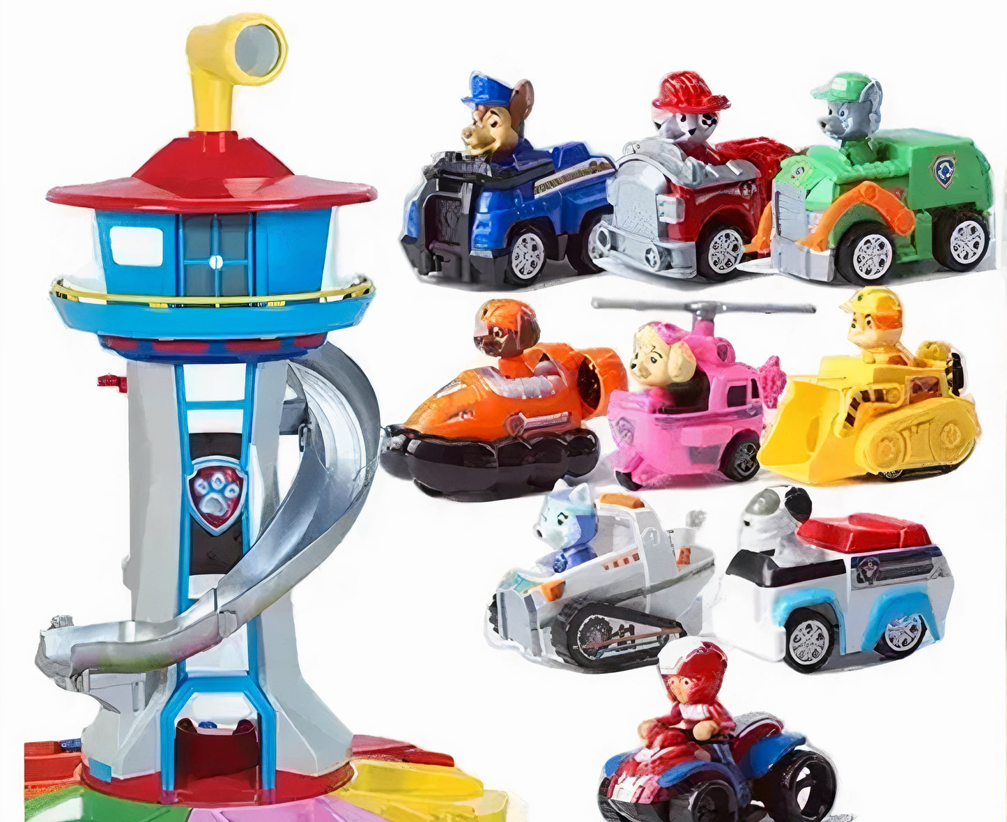 Children's Adventure Playset featuring colorful tracks and miniature cars, designed for imaginative play and durability, perfect for kids ages 4 and up. 0
