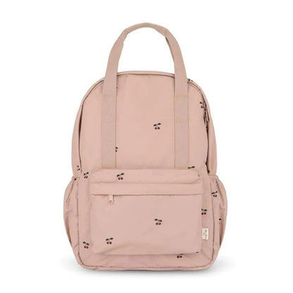 Children's backpack made from durable polyester featuring a stylish multi-colored plaid design, lightweight construction, and ergonomic shape for comfort. 0