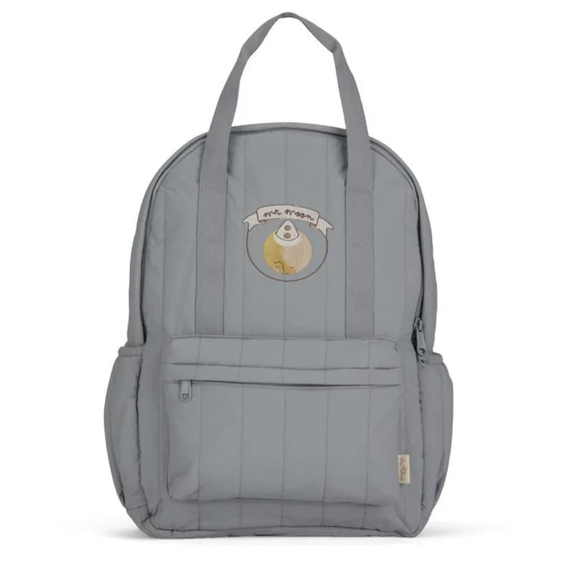 Children's backpack made from durable polyester featuring a stylish multi-colored plaid design, lightweight construction, and ergonomic shape for comfort. 8