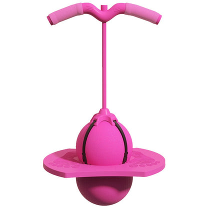 Children's Jumping Ball with Handle, featuring a durable PVC frog design, 66cm size ideal for enhancing balance and coordination in kids. 3