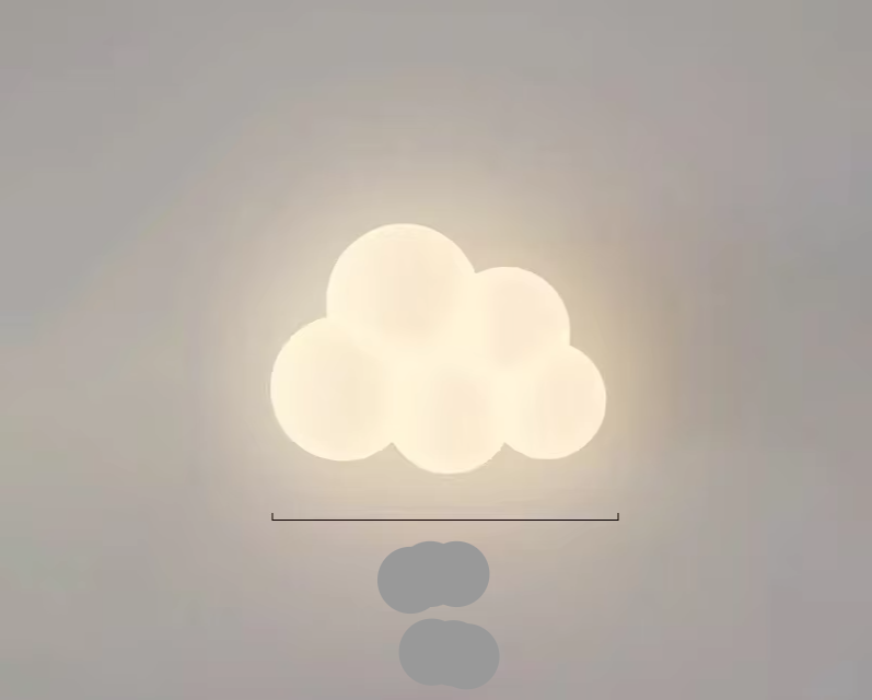 Children's LED wall lamp featuring soft light and playful animal motifs, crafted from white PVC and metal for a charming and safe bedroom decor solution. 13
