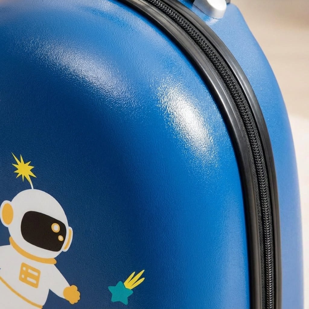 Children's rolling suitcase featuring a lightweight waterproof hard shell, adjustable aluminum handle, and measuring 40cm x 31cm x 25cm, perfect 2