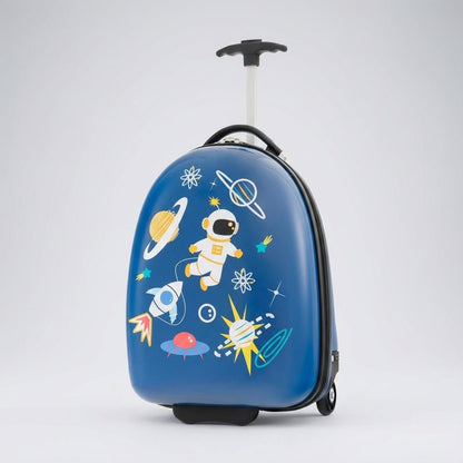 Children's rolling suitcase featuring a lightweight waterproof hard shell, adjustable aluminum handle, and measuring 40cm x 31cm x 25cm, perfect 1