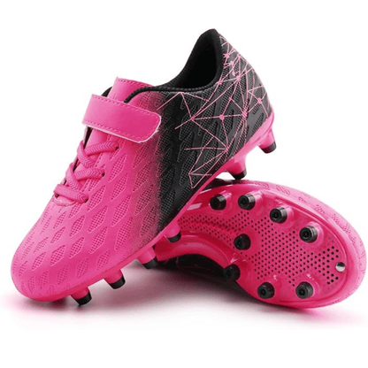 Children's soccer cleats designed for enhanced ball control and grip, featuring a durable construction suitable for firm ground play, perfect for young athletes. 6