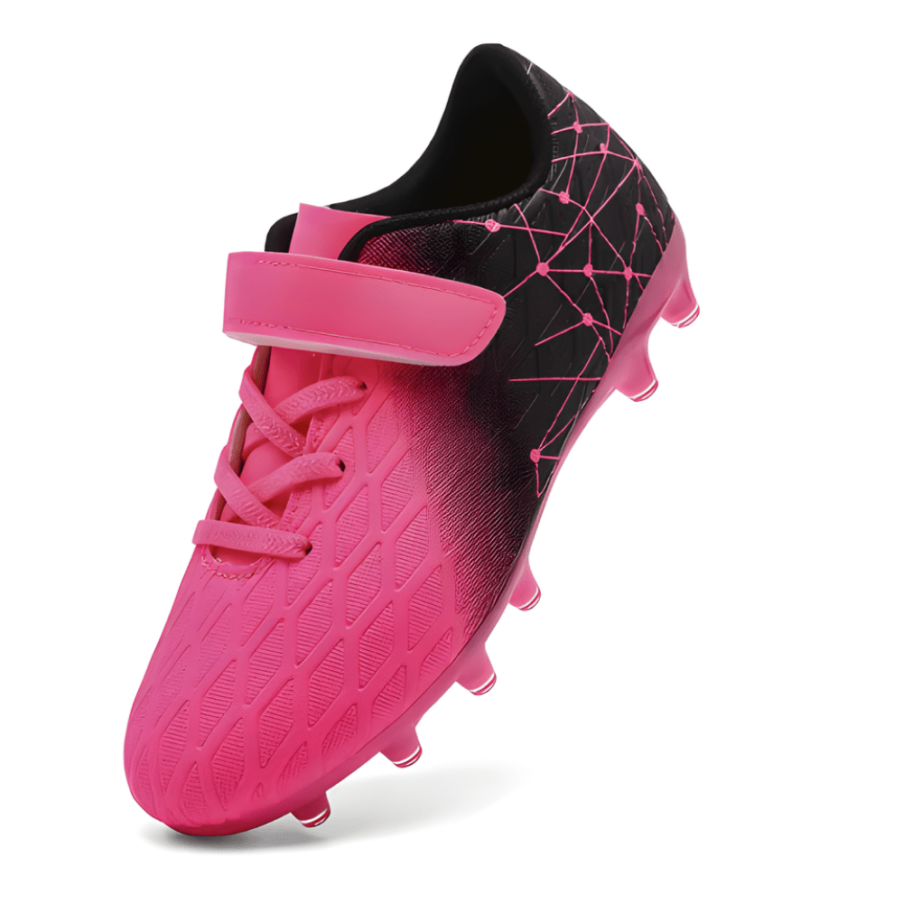 Children's soccer cleats designed for enhanced ball control and grip, featuring a durable construction suitable for firm ground play, perfect for young athletes. 7