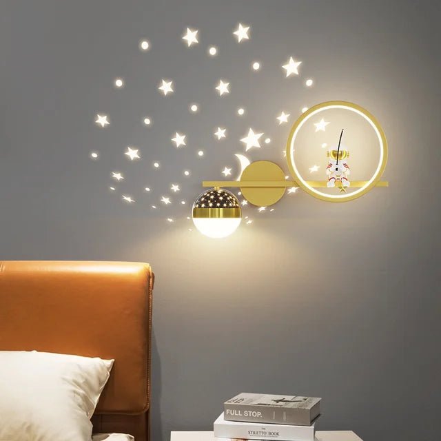 Children's wall lamp featuring soft lighting, designed for easy installation, made from safe materials suitable for nurseries and playrooms. 8