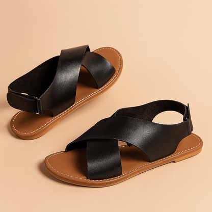 Boys' Cross Strap Sandals with Easy Fastening – Lightweight and Flexible Summer Footwear 0