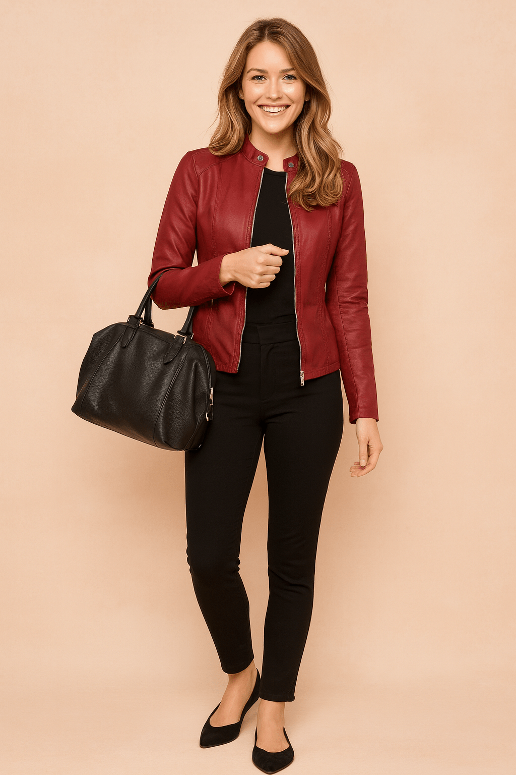 Classic women's jacket featuring a minimalist design, slim cut, and timeless elegance, perfect for versatile styling in any wardrobe. 8