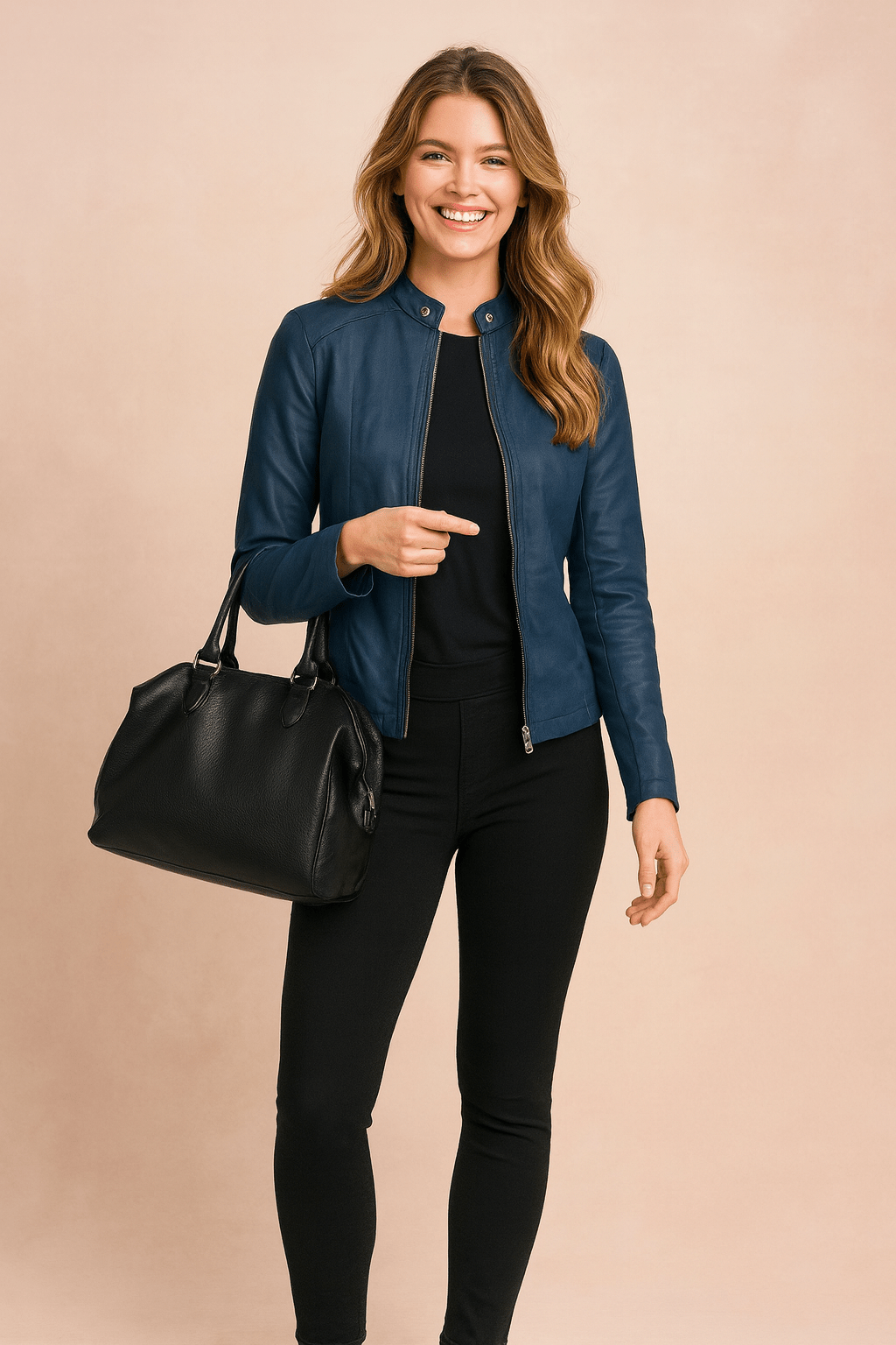 Classic women's jacket featuring a minimalist design, slim cut, and timeless elegance, perfect for versatile styling in any wardrobe. 5