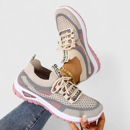Comfort Support Sneakers featuring a shock-absorbing sole, designed for lightweight breathability and all-day comfort, perfect for active lifestyles. 3
