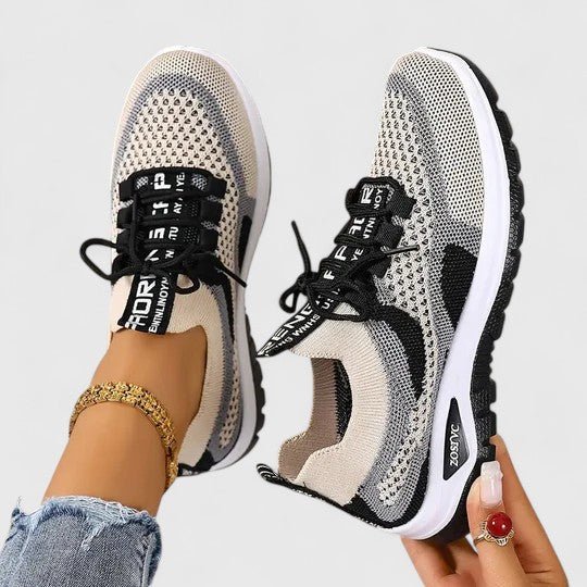 Comfort Support Sneakers featuring a shock-absorbing sole, designed for lightweight breathability and all-day comfort, perfect for active lifestyles. 2