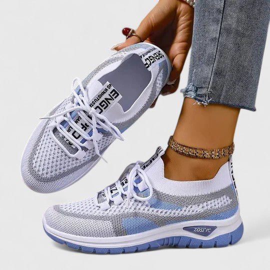 Comfort Support Sneakers featuring a shock-absorbing sole, designed for lightweight breathability and all-day comfort, perfect for active lifestyles. 9